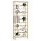 6 Tier Wicker Shelf Freestanding Storage Rack for Home Office